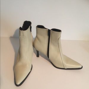 COPY - Ivory Leather Super Cool Booties